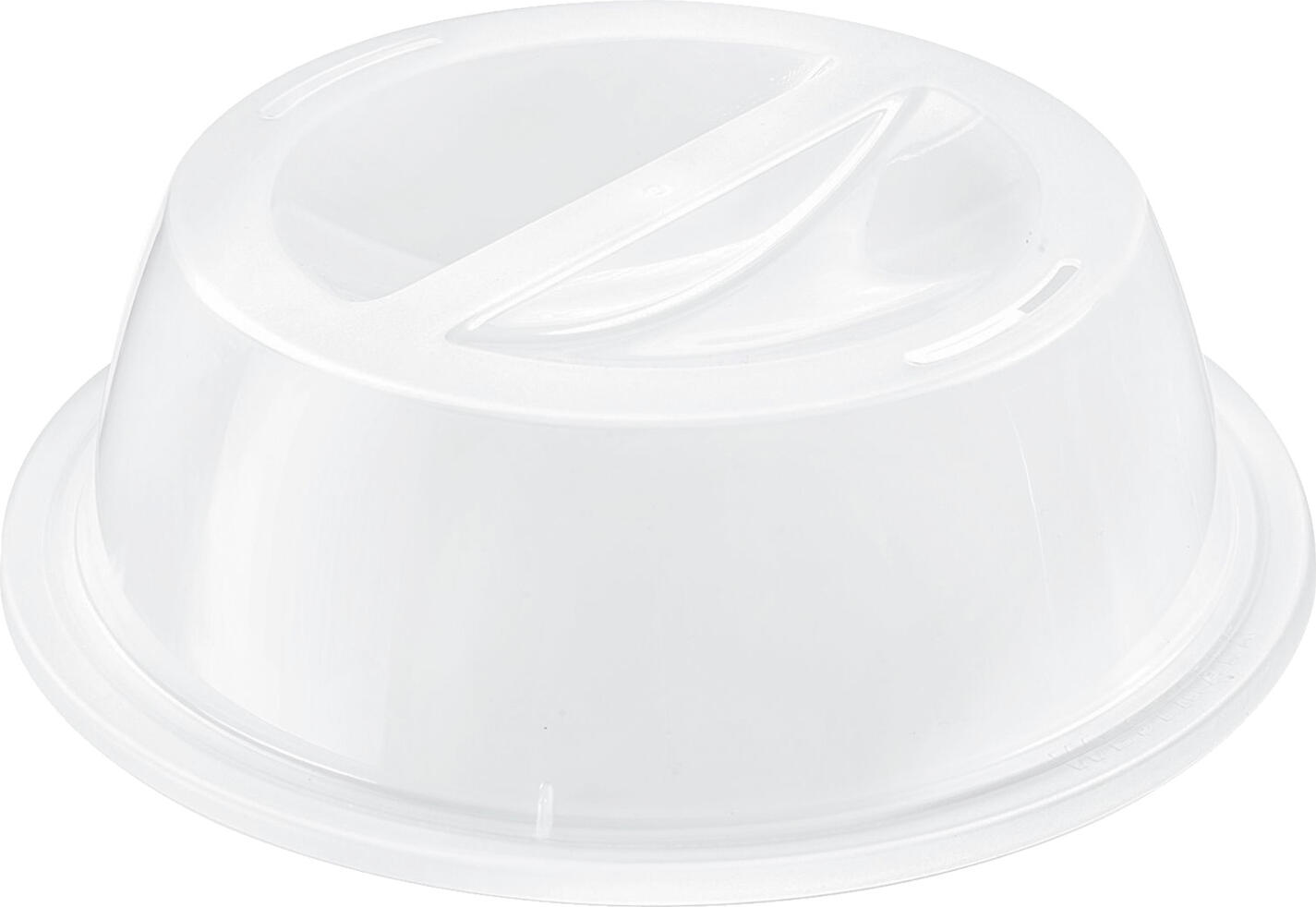 Westmark Westmark GmbH Plate cover Teller-Abdeckhaube Plate cover; 27.5x8 cm (ØxH); transparent Teller-Abdeckhaube; 27.5x8 cm (ØxH); transparent Plate cover for covering food. Ideal for preventing splashes during microwave cooking. A simple way to keep pre-portioned food warm. Can withstand temperatures of -20 to +90 °C. Teller- Abdeckhaube zum Abdecken von Speisen. Ideal als Spritzschutz in der Mikrowelle. Einfache Wärmeisolierung für bereits portionierte Speisen. Temperaturbeständig von -20 bis +90°C.