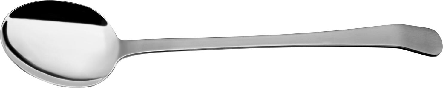 Picard + Wielpütz Picard & Wielpütz GmbH & Co. KG Salad/Serving spoon Cassio Salat-/Servierlöffel Cassio Salad/Serving spoon Cassio; 29 cm (L); silver, handle silver Salat-/Servierlöffel Cassio; 29 cm (L); silber, Griff silber Chrome-nickel stainless steel 18/10. Salad/serving spoon in neutral design with curved handle end. Matt polished handle. Dishwasher safe. Chrom-Nickel-Edelstahl 18/10, rostfrei. Salat-/Servierlöffel in neutralem Design mit gebogenem Stielende. Matt polierter Griff. Spülmaschinenfest.