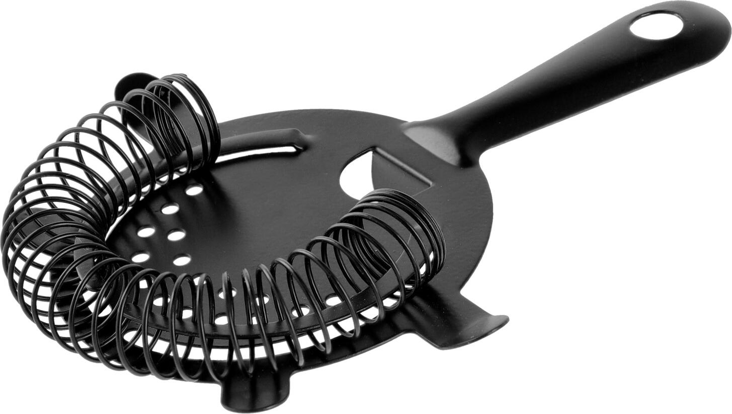 VEGA LUSINI Solutions GmbH Bar strainer Torei Barsieb Torei Bar strainer Torei; 8.5x3.75 cm (ØxL); black Barsieb Torei; 8.5x3.75 cm (ØxL); schwarz Large stainless steel bar strainer. For glasses with Ø 8.5 cm. Not suitable for dishwasher. Großes Barsieb aus Edelstahl. Für Gläser mit Ø 8,5 cm. Nicht spülmaschinengeeignet.