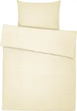 ERWIN M. LUSINI Solutions GmbH Bed linen set Mallorca zip fastener Bettwäsche-Set Mallorca Reißverschluss Bed linen set Mallorca zip fastener; 160x210 cm (WxL), 65x100 cm (LxW); champagne beige Bettwäsche-Set Mallorca Reißverschluss; 160x210 cm (BxL), 65x100 cm (LxB); sekt Mallorca bed linen set with zip – cotton seersucker bed linen The Mallorca bed linen set, made from 100% cotton, combines a comfortable night’s sleep with excellent everyday practicality. The airy seersucker weave helps regulate temperature and eliminates the need for ironing. The zip makes it easy to use and ensures the duvet and pillowcases stay securely in place. * 100% cotton * Weight approx. 125 g/m² * Thread count: 160 threads per inch * Temperature-regulating and non-iron seersucker * With zip * Durable and easy to care for Note: The product will reach its final size after three washes, as the fibres shrink slightly during the first wash (shrinkage). Bettwäsche?Set Mallorca mit Reißverschluss – Seersucker Bettwäsche aus Baumwolle Das Bettwäsche?Set Mallorca aus 100?% Baumwolle verbindet angenehmen Schlafkomfort mit hoher Alltagstauglichkeit. Die luftige Seersucker?Struktur wirkt temperaturausgleichend und macht Bügeln überflüssig. Der Reißverschluss ermöglicht eine einfache Handhabung und sorgt für einen sicheren Sitz von Decke und Kissen. * 100?% Baumwolle * Gewicht ca. 125?g/m² * Fadendichte (Thread Count): 160 Fäden je Inch * Temperaturausgleichender und bügelfreier Seersucker * Mit Reißverschluss * Strapazierfähig und pflegeleicht Info: Das Produkt erreicht seine endgültige Größe nach drei Waschgängen, da sich die Fasern beim ersten Waschen noch zusammenziehen (Einsprung).