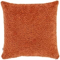 VEGA LUSINI Caso Decorative Cushion Cover, Terracotta, 40 x 40 cm, 100% Polyester Bouclé Fabric, Square Shape, with Zipper, without Filling