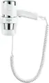 Valera Action Super Plus 1200 Wall-Mounted Hotel Hairdryer, 1200W, 2 Fan & 3 Temp Settings, Cool Shot, Concentrator Nozzle, White, Swiss Made