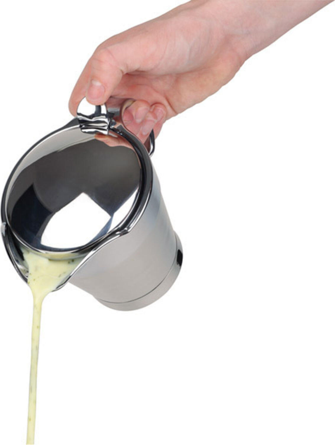 APS Thermo Sauce Boat 40207, Double-Walled Stainless Steel Insulated Serving Vessel with Hinged Lid, 400 ml, Dishwasher Safe