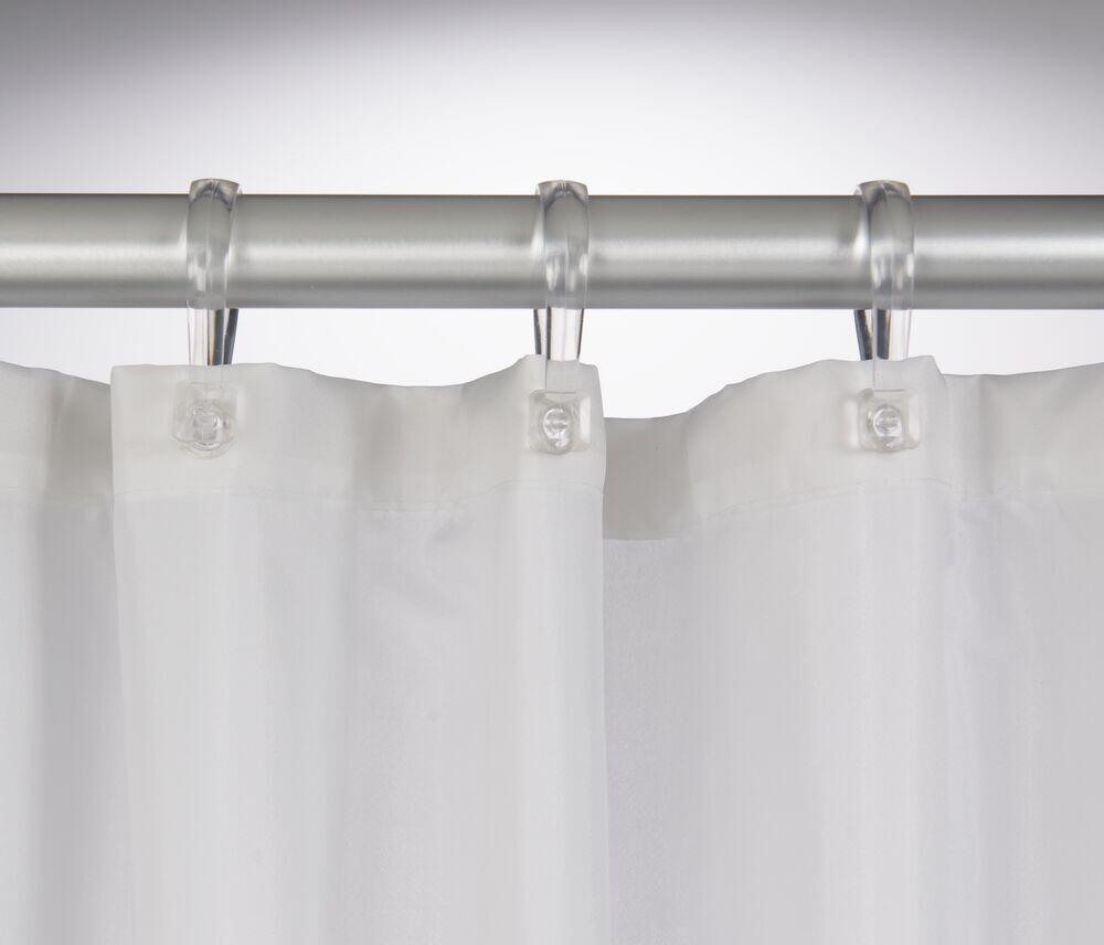 Sealskin Madeira Shower Curtain, White, 100% Polyester, 180x200 cm, Machine Washable, 1 Piece
