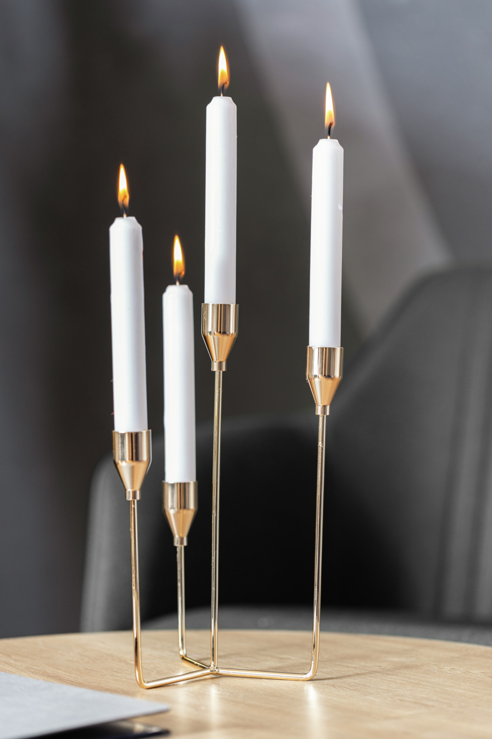 Gala Chandel Taper Candles, Color: White, White Wax, 2.2 cm Diameter, 26 cm Height, 7h Burning Time, RAL Quality Mark, Set of 50 Pieces