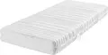 Saltea cu arcuri individuale ERWIN M., 90x200x24 cm, Nucleu cu 7 zone si spuma de confort, Fermitate H2 Medie, Husă Tencel, OEKO-TEX Standard 100, Albă