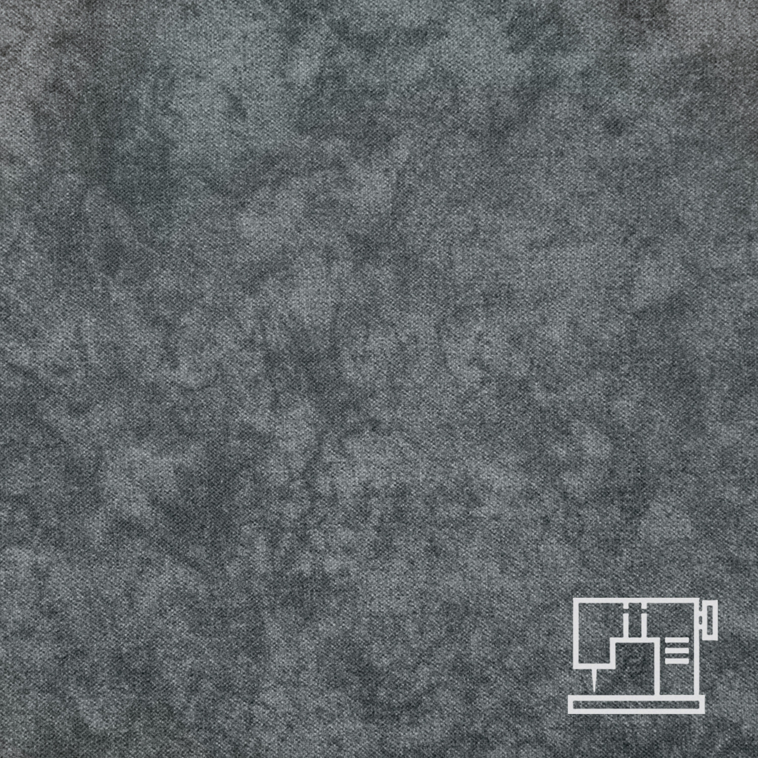 LUSINI Solutions GmbH Firenze Square Tablecloth 80x80 cm Anthracite, Cotton-Polyester Blend, Dirt-Repellent Batik Design, OEKO-TEX Certified