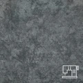 LUSINI Solutions GmbH Firenze Square Tablecloth 80x80 cm Anthracite, Cotton-Polyester Blend, Dirt-Repellent Batik Design, OEKO-TEX Certified
