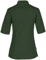 Jobeline Marco Women's Short Sleeve Chef Jacket, 65% Polyester 35% Cotton, Breathable Elastic Piqué Back, Wing Collar, Size 44