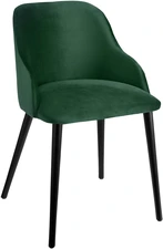 VEGA LUSINI Solutions GmbH Upholstered chair Almonda velvet Polsterstuhl Almonda Samt Upholstered chair Almonda velvet; 54x64x77.5 cm (WxDxH); seat fir-green, base black Polsterstuhl Almonda Samt; 54x64x77.5 cm (BxTxH); Sitz tannengrün, Gestell schwarz Ergonomically shaped upholstered chair with velvet cover (100% polyester) and black lacquered beech legs. Fire-retardant cover. Plastic glides included. Suitable for indoor use only. Supplied assembled. Ergonomisch geformter Polsterstuhl mit Samtbezug (100 % Polyester) und schwarz lackierten Buchenbeinen. Feuerhemmender Bezug. Inklusive Kunststoffgleiter. Nur für den Innenbereich geeignet. Lieferung erfolgt montiert.