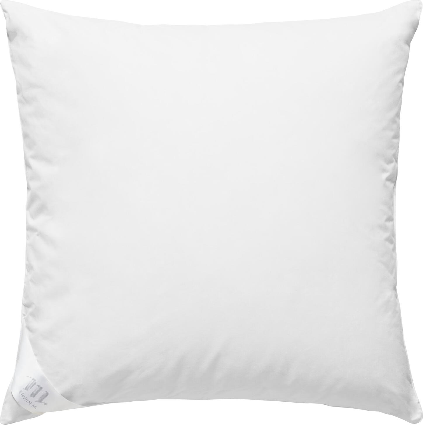 ERWIN M. LUSINI Solutions GmbH Pillow 3-chamber fibre Kissen 3-Kammer Faser Pillow 3-chamber fibre; 80x80 cm (WxL); white Kissen 3-Kammer Faser; 80x80 cm (BxL); weiß Filling: 100% polyester hollow fibre. Cover: 100% cotton. Fibre pillow with very good support. Individual adjustment of the filling quantity with zip. Good moisture transport. Suitable for allergy sufferers. Super-siliconised hollow fibre.  Easy care, machine washable. The silicone-coated fibre protects the pillow from clumping. When chlorine is used, the silicone dissolves and the fibres in the pillow clump together. Passed cigarette annealing test in accordance with EN ISO 12952-1. Füllung: 100 % Polyester-Hohlfaser. Bezug: 100 % Baumwolle. Faserkissen mit sehr guter Stützkraft. Individuelle Anpassung der Füllmenge durch Reißverschluss. Guter Feuchtigkeitstransport. Allergikergeeignet. Supersilikonisierte Hohlfaser.  Pflegeleicht, maschinenwaschbar. Die mit Silikon ummantelte Faser schützt das Kissen vor Verklumpungen. Bei der Verwendung von Chlor löst sich das Silikon auf und die Fasern im Kissen verklumpen. Zigarettenglühtest nach EN ISO 12952-1 bestanden.