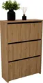 Dulap pentru pantofi Monaco, Culoare Atlantic, PAL 16mm, 3 Sertare Basculante, 110x70x24 cm
