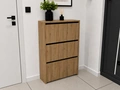 Dulap pentru pantofi Monaco, Culoare Atlantic, PAL 16mm, 3 Sertare Basculante, 110x70x24 cm