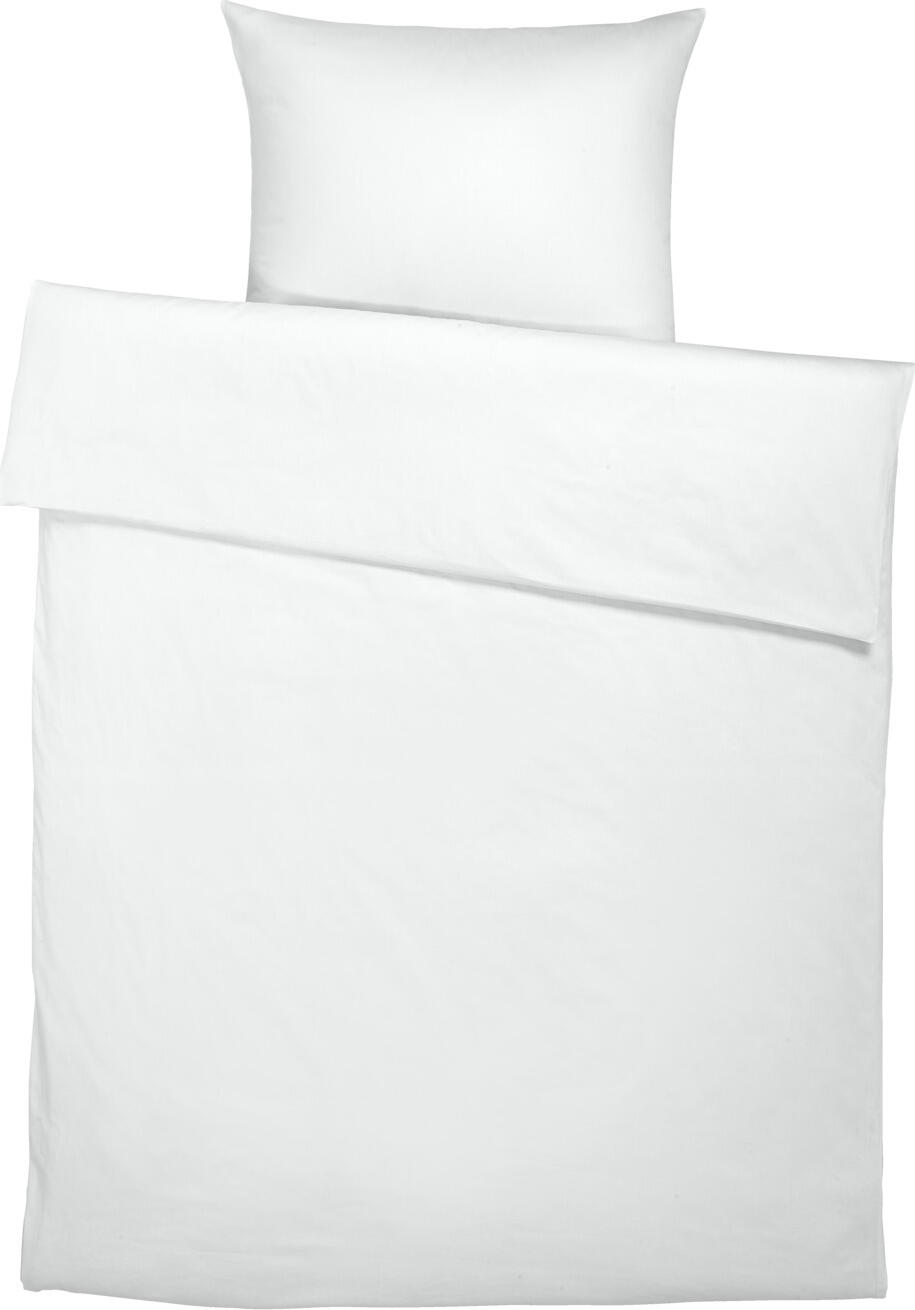ERWIN M. LUSINI Solutions GmbH Bedding set Tokio hotel closure Bettwäsche-Set Tokio Hotelverschluss Bedding set Tokio hotel closure; 135x200 cm (WxL), 80x80 cm (LxW); white Bettwäsche-Set Tokio Hotelverschluss; 135x200 cm (BxL), 80x80 cm (LxB); weiß 100% cotton. Weight approx. 125 g/m². Shimmering bed set made of pure cotton satin quality in the finest smooth weave. With hotel closure for quick covering. The bed linen reaches the specified size after three washes. Thread count (TC) -thread density: 206 threads per inch. Weave type: Satin 100 % Baumwolle. Gewicht ca. 125 g/m². Schimmernde Bettgarnitur aus reiner Baumwollsatin-Qualität in feinster Glattwebung. Mit Hotelverschluss für schnelles Beziehen. Die Bettwäsche erreicht nach dreimaligem Waschen die angegebene Größe. Thread Count (TC) -Fadendichte: 206 Fäden je Inch Webart: Satin