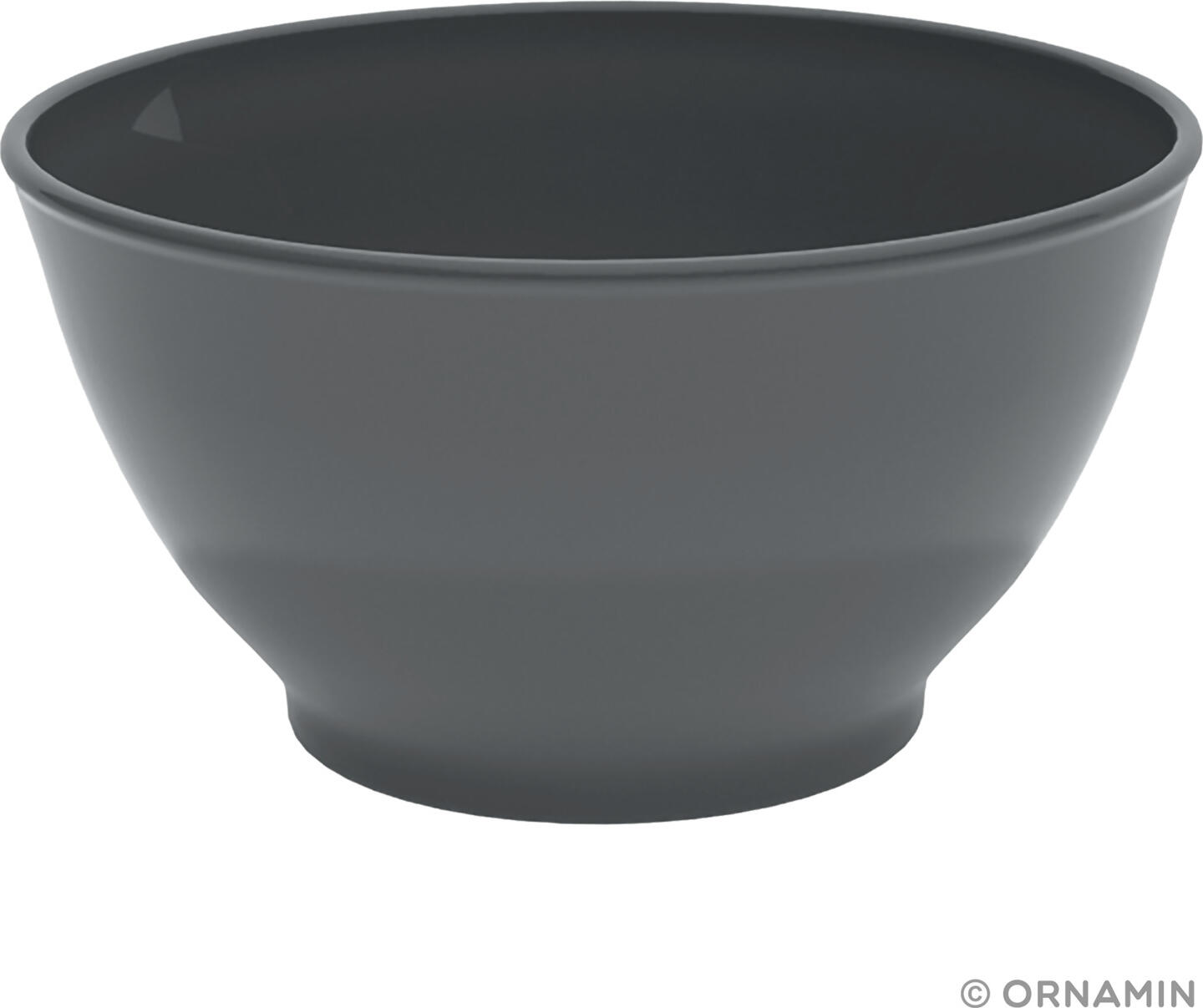 Многоразовая миска для меню Ornamin Curvy Karla, 800мл, материал SAN, цвет антрацит, Zero Waste, для микроволновой печи и посудомоечной машины, набор из 10 предметов