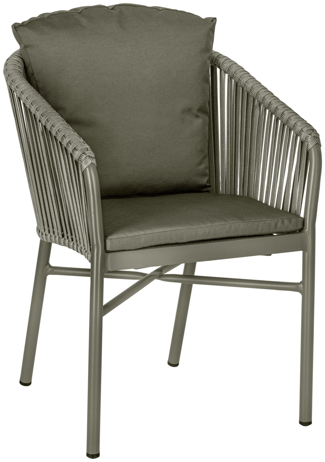 Set de 2 Perne pentru Spatar VEGA Esperia, Material Olefin Olive, Rezistente la Intemperii si Apa cu Husă Demontabilă Lavabilă, 50x12x45 cm