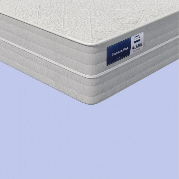 Saltea Ortopedica Almir Premium Plus, 180x190 cm, Sistem cuaruri Pocket, Fermitate Semi-Hard, Husă Detasabilă, Înălțime 23 cm, Include 2 Perne Cadou