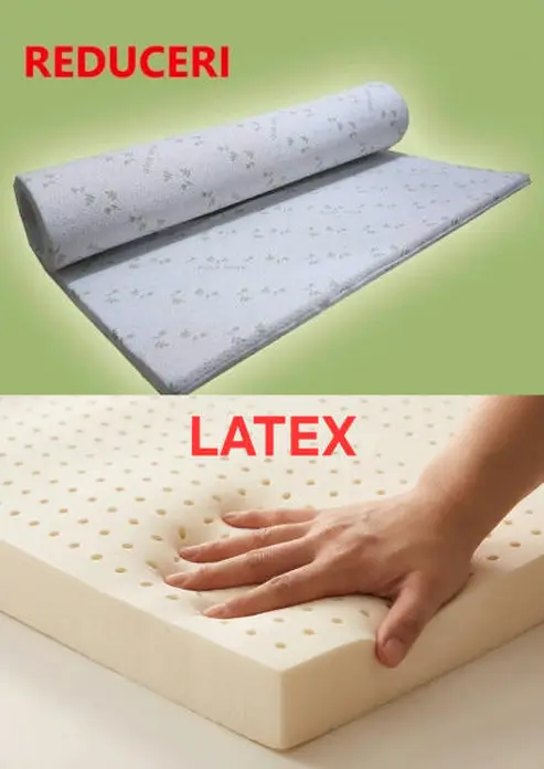 Топпер из латекса SAVOR Aloe Vera, 120 x 200 x 4 см, плотность 60 кг/м3, ортопедический гипоаллергенный матрас с съемным чехлом Aloe Vera