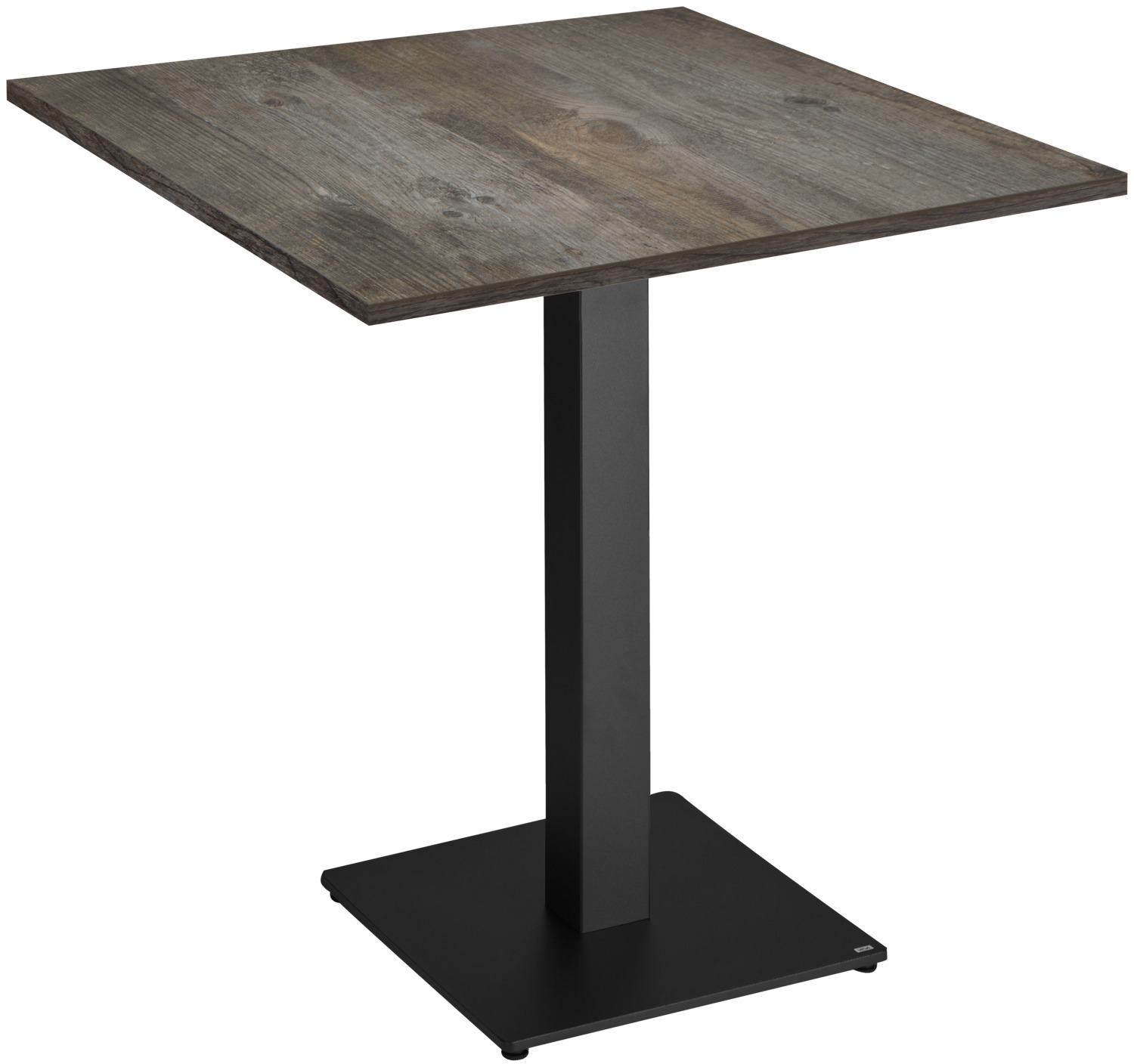 VEGA LUSINI Solutions GmbH Dining table Maliana Esstisch Maliana Dining table Maliana; 80x80x75 cm (LxWxH); Table top pine rustic, base black; square Esstisch Maliana; 80x80x75 cm (LxBxH); Platte pinie rustikal, Gestell schwarz; quadratisch Dining table Maliana consists of a durable laminate table top in wood look in the color natural oak and a table frame FINO made of powder-coated steel in black. Table top thickness 2.5 cm. Easy assembly, the table top is attached to the table frame using the supplied fastening material. Der Esstisch Maliana besteht aus einer strapazierfähigen Laminattischplatte in Holzoptik in der Farbe eiche natur und einem Tischgestell Fino aus pulverbeschichtetem Stahl in schwarz. Tischplattenstärke 2,5 cm. Nur für den Innenbereich geeignet. Einfache Montage, die Tischplatte wird anhand des mitgelieferten Befestigungsmaterials an dem Tischgestell befestigt.