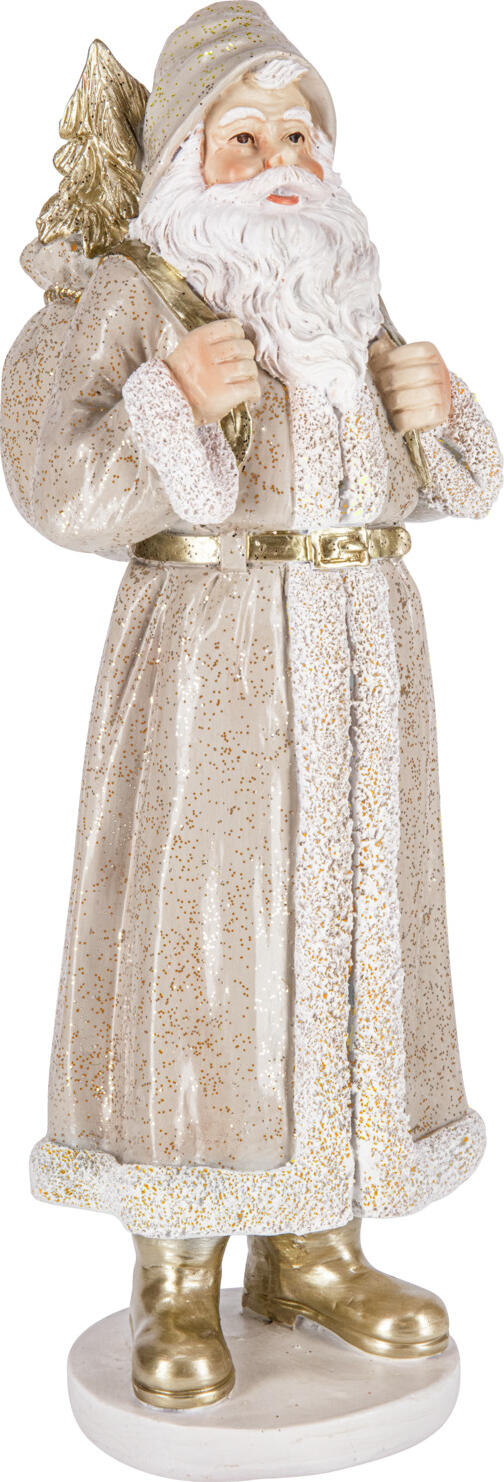 unknown LUSINI Solutions GmbH Decorative figure Yoshiko Dekofigur Yoshiko Decorative figure Yoshiko; 13x11x31 cm (WxDxH); white/beige/golden Dekofigur Yoshiko; 13x11x31 cm (BxTxH); weiß/beige/gold Nostalgic Santa Claus figure made of high quality polyresin. Nostalgische Santa Claus Figur aus hochwertigem Polyresin.