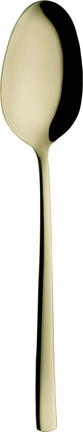 Dalper Chromolite Cutelarias Portuguesas Unipessoal Lda Table spoon Oneda Menülöffel Oneda Table spoon Oneda; 20.8 cm (L); champagne; 12 piece / pack Menülöffel Oneda; 20.8 cm (L); champagner; 12 Stück / Pack Give your table a unique touch with our colorful Oneda cutlery. Our high quality 18/10 stainless steel cutlery sets combine timeless design with great durability. With a thickness of 3 mm, they are perfectly balanced and ergonomically shaped to give you an unparalleled dining experience. Choose Oneda for your special occasions or everyday enjoyment and experience the perfect symbiosis of style and functionality. The colors champagne, black and gold are PVD coated. Verleihen Sie Ihrem Tisch eine einzigartige Note mit unserem farbigen Oneda Besteck. Unsere hochwertigen Bestecksets aus 18/10 Edelstahl kombinieren zeitloses Design mit toller Haltbarkeit. Mit einer Stärke von 3mm sind sie perfekt ausbalanciert und ergonomisch geformt, um Ihnen ein unvergleichliches Esserlebnis zu bieten. Wählen Sie Oneda für Ihre besonderen Anlässe oder den täglichen Genuss und erleben Sie die perfekte Symbiose aus Stil und Funktionalität. Die Farben champagner, schwarz und gold sind PVD beschichtet.