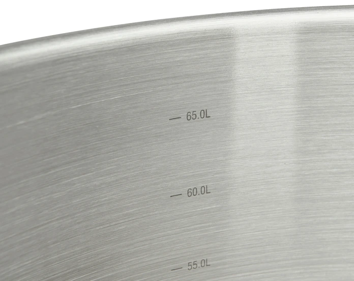 De Buyer Prim Appety Vegetable Pot, 5.5L, AISI 304 Stainless Steel, Sandwich Base for Induction, Gas, Electric, 45cm Diameter, Silver
