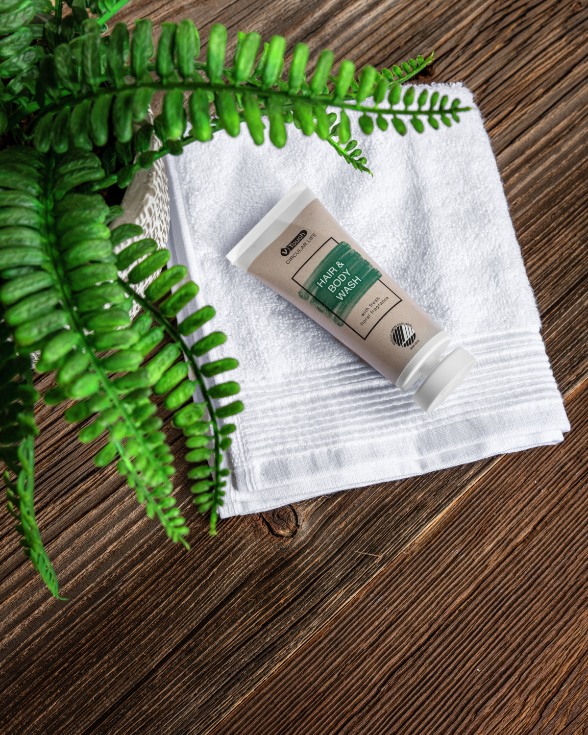V-Touch Circular Life Gel de Spalat pentru Corp si Par, Sampon si Gel de Dus pH-Neutru, Nordic Swan Ecolabel, Toate Tipurile de Piele si Par, Sachet 30 ml