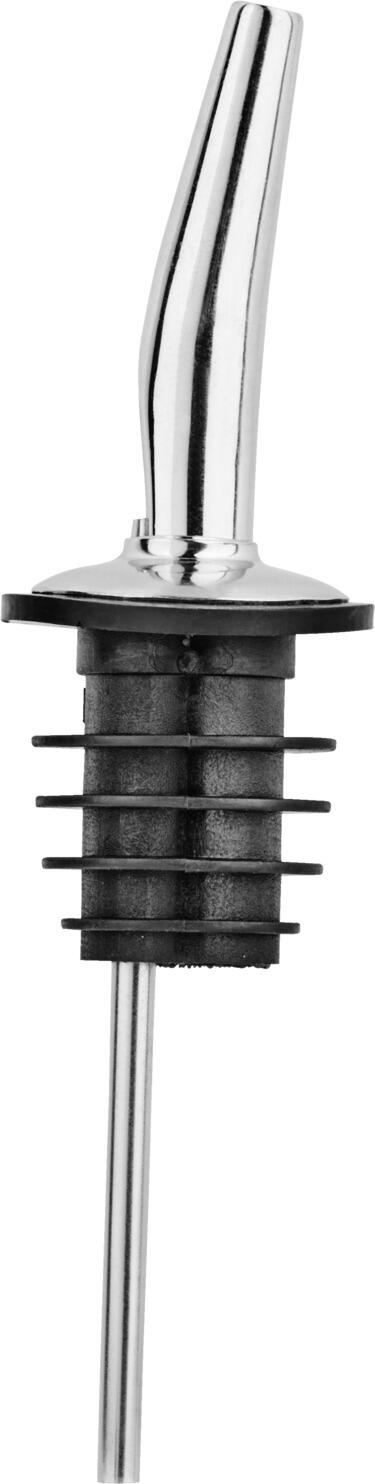 PULSIVA LUSINI Solutions GmbH Pourer Owen Freeflow Ausgießer Owen Freeflow Pourer Owen Freeflow; 3x11 cm (ØxL); silver/black; 10 piece / pack Ausgießer Owen Freeflow; 3x11 cm (ØxL); silber/schwarz; 10 Stück / Pack Polycork pourer for bottles with a diameter between 17.5 and 21.5 mm. Ausgießer aus Polykork für Flaschen mit einem Durchmesser zwischen 17,5 und 21,5 mm.