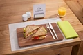 Vega Vesper Serving Board, Solid Walnut Hardwood Food Board, Rectangular, Stackable, 33 x 20 x 1.5 cm, Brown