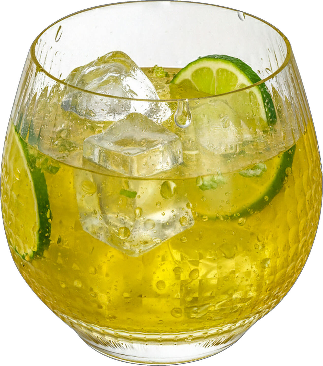 Set de 6 pahare universale Arcoroc Disco, 380ml, sticla cristal cu design relief facetat, transparente