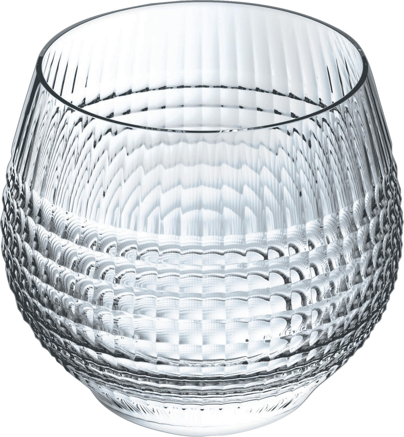 Arcoroc Arc France SAS Universal glass Disco Universalglas Disco Universal glass Disco; 320 ml, 7.4x7.9 cm (ØxH); transparent; 6 piece / pack Universalglas Disco; 320 ml, 7.4x7.9 cm (ØxH); transparent; 6 Stück / Pack With the ARCOROC Disco Universal Glass, you can showcase cocktails, soft drinks, water, juices and long drinks to great effect. The modern faceted design is reminiscent of a disco ball and creates fascinating light reflections that enhance the visual appeal of any drink. Particularly in the professional HORECA sector, the Disco glass ensures your guests are left with a lasting impression. Whether in a hotel bar, restaurant, café, club or on the terrace – the Disco universal glass combines modern design with the high demands of everyday catering. Nowadays, drinks are not just consumed, but photographed, shared and experienced. The striking relief design of the Disco Universal Glass highlights colours, garnishes and ice cubes particularly effectively, enhancing the quality of your drink presentation. This makes the glass ideal for high-margin cocktails, signature drinks, homemade lemonades, mocktails and premium soft drinks. Its striking appearance catches the eye at the table and actively supports a modern drinks menu with high brand recognition. The Disco Universal Glass from ARCOROC impresses not only visually but also functionally. This high-quality glass offers excellent transparency, high durability and is, of course, dishwasher-safe. Its balanced shape sits comfortably in the hand, whilst the sturdy base ensures it stands securely on tables, counters and serving trays. This makes the glass the ideal choice for restaurants, hotels, catering businesses, event venues, bars and lounges with high guest volumes. Ideal for water, soft drinks, juices and cocktails Space-saving all-purpose glass for everyday use Modern disco ball design with attractive light reflections High brilliance and transparency Dishwasher-safe and durable Perfect for restaurants, hotels and cafés Mit dem ARCOROC Disco Universalglas setzen Sie Cocktails, Softdrinks, Wasser, Säfte und Longdrinks eindrucksvoll in Szene. Das moderne Facettendesign erinnert an eine Discokugel und erzeugt faszinierende Lichtreflexe, die jedes Getränk optisch aufwerten. Gerade im professionellen HORECA-Bereich sorgt das Disco Glas für einen bleibenden Eindruck bei Ihren Gästen. Ob in der Hotelbar, im Restaurant, Café, Club oder auf der Terrasse – das Disco Universalglas verbindet modernes Design mit den hohen Anforderungen des gastronomischen Alltags. Getränke werden heute nicht nur konsumiert, sondern fotografiert, geteilt und erlebt. Das markante Reliefdesign des Disco Universalglases unterstreicht Farben, Garnituren und Eiswürfel besonders wirkungsvoll und steigert die Wertigkeit Ihrer Getränkepräsentation. Dadurch eignet sich das Glas hervorragend für margenstarke Cocktails, Signature Drinks, hausgemachte Limonaden, Mocktails und Premium-Softdrinks. Die außergewöhnliche Optik schafft Aufmerksamkeit am Tisch und unterstützt aktiv eine moderne Getränkekarte mit hoher Wiedererkennung. Das Disco Universalglas von ARCOROC überzeugt nicht nur optisch, sondern auch funktional. Das hochwertige Glas bietet eine ausgezeichnete Transparenz, hohe Widerstandsfähigkeit und ist selbstverständlich spülmaschinengeeignet. Die ausgewogene Form liegt angenehm in der Hand, während der stabile Boden für einen sicheren Stand auf Tischen, Theken und Serviertabletts sorgt. Damit ist das Glas die ideale Wahl für Gastronomie, Hotellerie, Catering, Eventlocations, Bars und Lounges mit hohem Gästeaufkommen. Ideal für Wasser, Softdrinks, Säfte und Cocktails Platzsparendes Universalglas für den täglichen Service Moderne Diskokugel-Optik mit attraktiven Lichtreflexen Hohe Brillanz und Transparenz Spülmaschinengeeignet und langlebig Perfekt für Restaurants, Hotels und Cafés