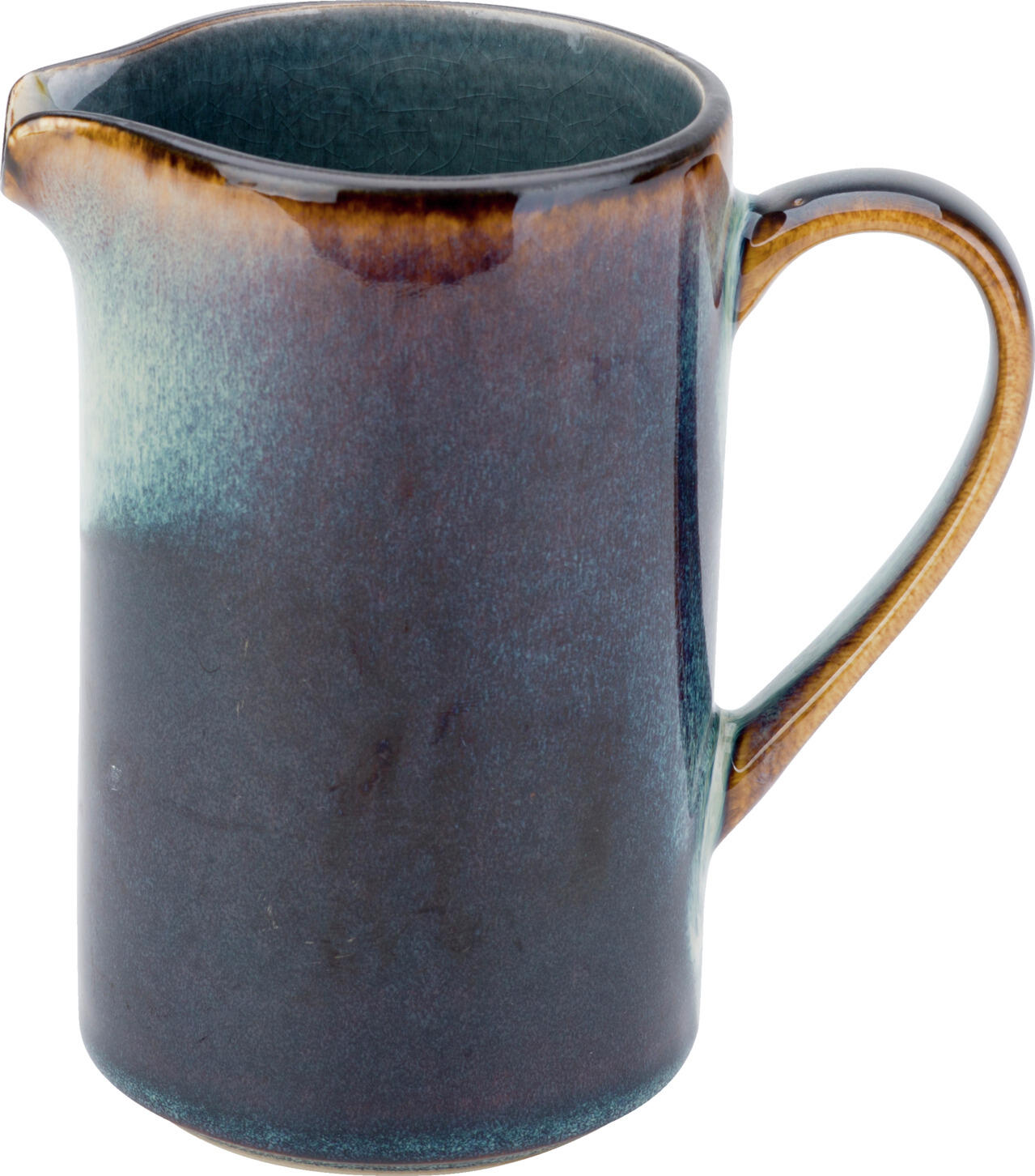Cosy & Trendy Billiet-Vanlaere NV Milk jug Quintana Milch- & Saucenkännchen Quintana Milk jug Quintana; 300 ml, 7x12 cm (ØxH); blue; 6 piece / pack Milch- & Saucenkännchen Quintana; 300 ml, 7x12 cm (ØxH); blau; 6 Stück / Pack Colorful porcelain milk jug. Dishwasher safe and microwaveable. Farbige Milchkanne aus Porzellan. Spülmaschinenfest und mikrowellengeeignet. Handmade Produkte, die in Ihrer Farbe (sowohl innen als auch außen) von hell zu dunkel abweichen können. Bläuliche Färbungen auf der braunen Außenseite können auftreten. Bitte beachten Sie: Diese Produkte haben eine verglaste Oberschicht, die bei extremen Temperaturen (z.B. im Backofen, auf der Herdplatte oder in der Tiefkühltruhe) unsichtbare Schäden erleiden kann. Einmal beschädigt, kann Wasser eindringen und bei erneuter Hitze oder Kälte sichtbare Schäden verursachen. Dies nennt man Thermoschock.
