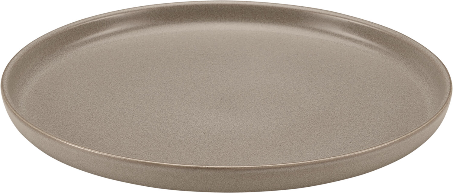 Playground BHS tabletop AG Flat plate Elements Teller flach Elements Flat plate Elements; 28.9x3 cm (ØxH); sand; round; 6 piece / pack Teller flach Elements; 28.9x3 cm (ØxH); sand; rund; 6 Stück / Pack The clean and simple lines of Elements embody the trend for natural-looking products that showcase fresh, colorful, plant-based cuisine. Sand is a soft and natural semi-matt glaze that provides an unobtrusive surface for fresh food. Die klaren und einfachen Linien von Elements verkörpern den Trend zu natürlich wirkenden Produkten, die die frische, farbenfrohe und pflanzliche Küche in Szene setzen. Sand ist eine weiche und natürliche, halbmatte Glasur, die eine unaufdringliche Oberfläche für frische Lebensmittel bietet.