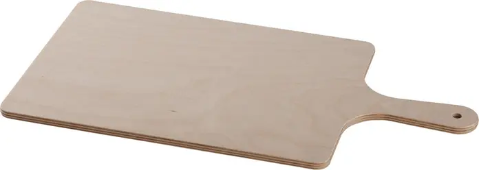 PULSIVA Le Petit Tarte Flambée Serving Board, Pressed Birch Wood, Natural Beige, 35 x 25 x 1 cm, Food Safe Buffet Display