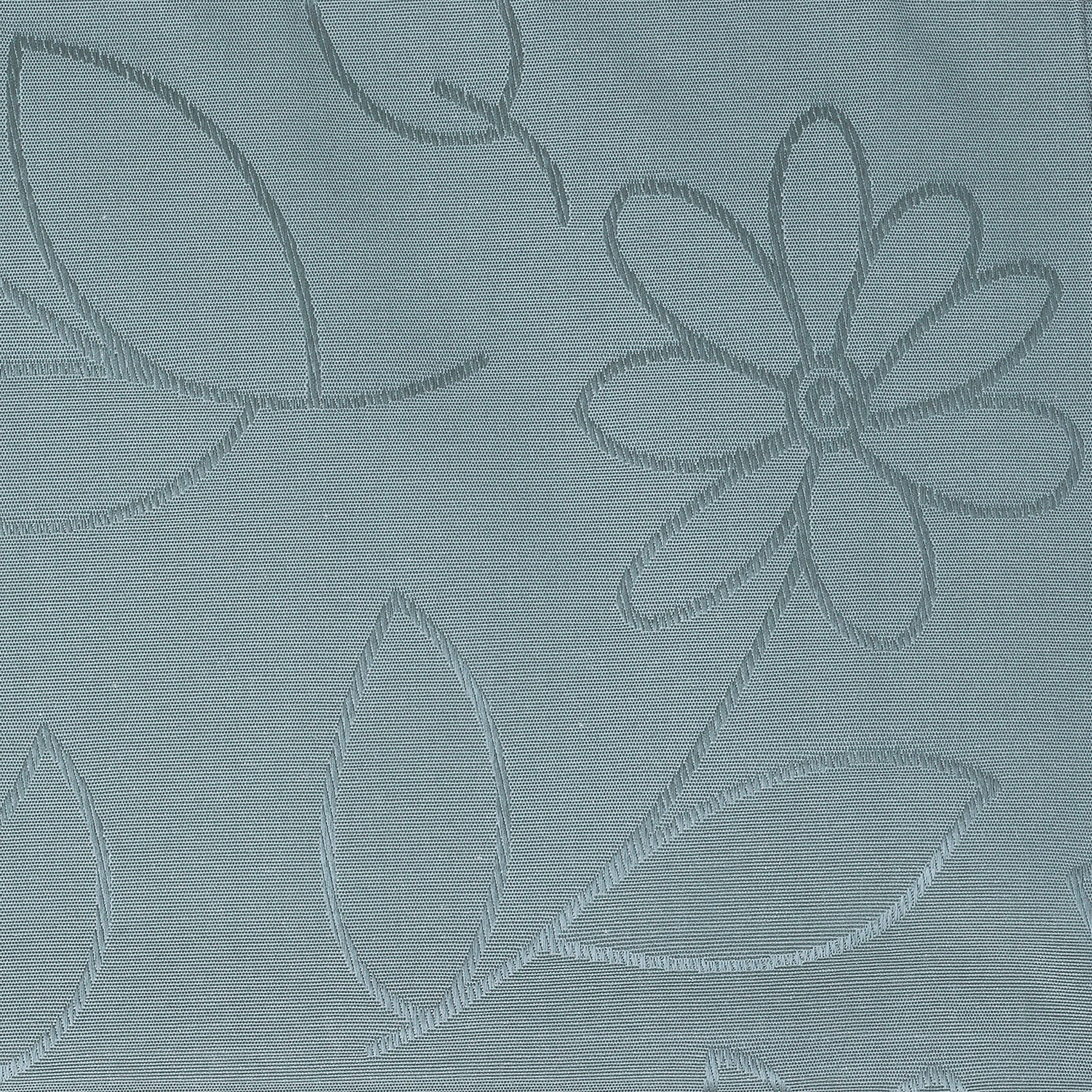 LUSINI Solutions GmbH Floralie Square Tablecloth 80x80 cm Smoky Blue, Jacquard Floral Design, Dirt-Repellent and Wipeable, OEKO-TEX Standard 100