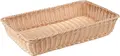 Pulsiva Patetico Bread Basket, GN 1/1 Rectangular Plastic Polypropylene, 53x32.5x10 cm, Natural Beige, Stackable and Dishwasher Safe