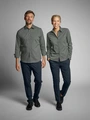 Jobeline Porter Men's Long Sleeve Work Shirt, Regular Fit, Kent Collar, 67% Cotton 33% Polyester, Easy-Care Easy-Iron, OEKO-TEX Certified