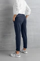Jobeline Women's Chino Work Trousers 36.0390625, Regular Fit, Narrow Straight Leg, 97% Cotton 3% Spandex, Navy, for Nursing and Hotel Service