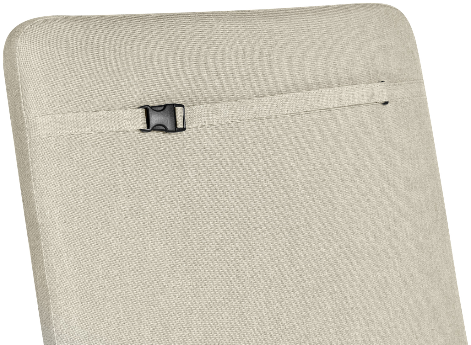 Матрас для шезлонга Vega Melrose Metropolitan, 196x60x5 см, из износостойкого Olefin, водоотталкивающий, со съемным чехлом на молнии, бежевый меланж