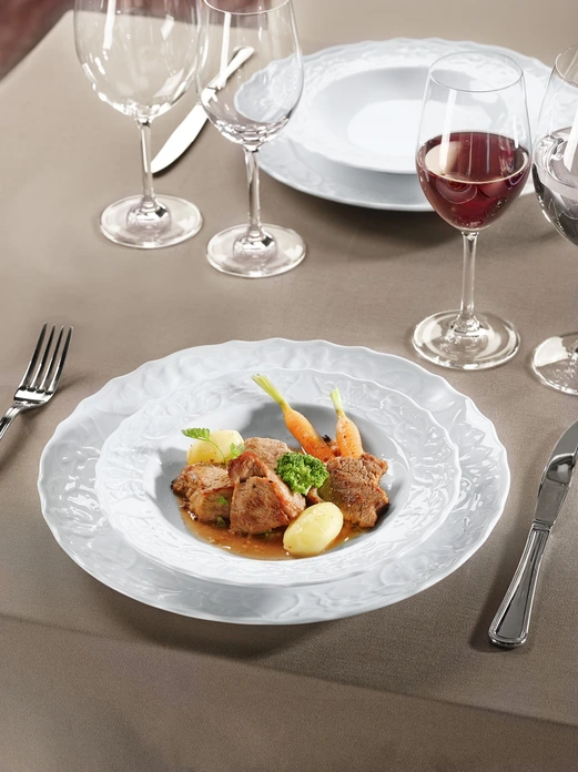 VEGA San Remo Table Fork Set of 12, 18/10 Chrome-Nickel Stainless Steel, Mirror Polished, 20 cm, Silver