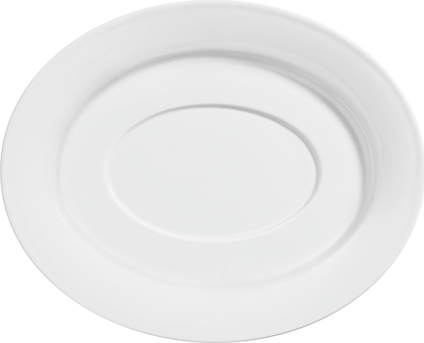 VEGA LUSINI Solutions GmbH Sauce boat saucer Base Sauciere-Untertasse Base Sauce boat saucer Base; 23.5x19 cm (LxW); white; oval; 4 piece / pack Sauciere-Untertasse Base; 23.5x19 cm (LxB); weiß; oval; 4 Stück / Pack White porcelain saucer for sauce boat. Simple, timeless shape. Dishwasher safe and microwaveable. Weiße Untertasse aus Porzellan für Sauciere. Schlichte, zeitlose Form. Spülmaschinenfest und mikrowellengeeignet.