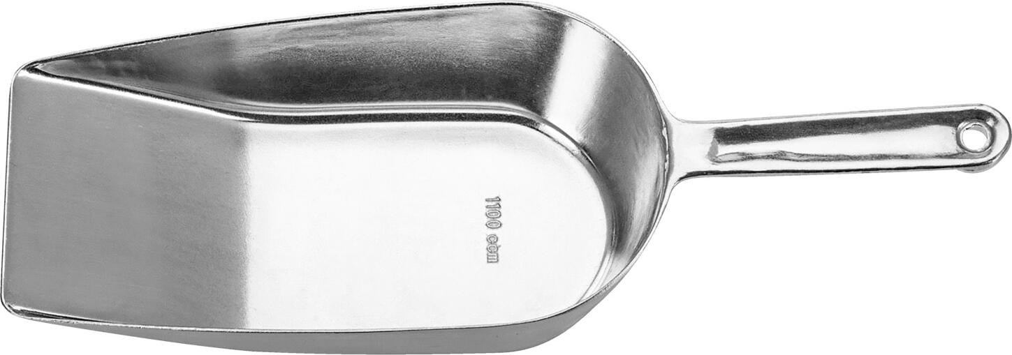 Westmark Hygia Universal Shovel, 1.1L Aluminum Kitchen Scoop with Capacity Marking, Silver, 34.7 x 11.8 x 9 cm