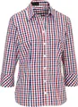JOBELINE LUSINI Solutions GmbH Women's blouse Bailey 3/4 sleeve Damenbluse Bailey Dreiviertelarm Women's blouse Bailey 3/4 sleeve; Size 40; white/red/blue Damenbluse Bailey Dreiviertelarm; Kleidergröße 40; weiß/rot/blau 100 % cotton. 40 °C wash. Classic women's blouse in three-color check pattern with three-quarter sleeves, back yoke, button placket, shirt collar and sleeve cuffs. Also available in long sleeve. The easy-care blouse is cut slightly waisted and offers maximum wearing comfort. Back length: 64 cm for size 36. 100 % Baumwolle. 40°-Wäsche. Klassische Damenbluse in dreifarbigem Karomuster mit Dreiviertelarm, Rückenpasse, Knopfleiste, Hemdblusenkragen und Ärmelmanschetten. Auch in Langarm erhältlich. Die pflegeleichte Bluse ist leicht tailliert geschnitten und bietet höchsten Tragekomfort. Rückenlänge: 64 cm in Gr 36