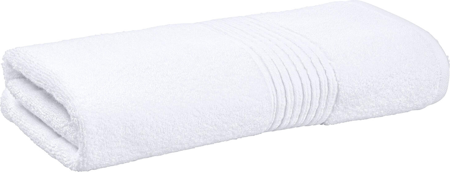 ERWIN M. LUSINI Solutions GmbH Shower towel Motion Duschtuch Motion Shower towel Motion; 70x140 cm (WxL); white Duschtuch Motion; 70x140 cm (BxL); weiß 65% cotton, 35% rayon. Weight approx. 650 g/m². High-quality walk terry shower towel in the premium segment, voluminous terry with a cotton-soft feel, The rayon fiber with its silk-like property creates a unique fabric appearance and exquisite appearance. Personalization possible. 65 % Baumwolle, 35 % Rayon. Gewicht ca. 650 g/m². Hochwertiges Walkfrottier Duschtuch im Premiumsegment, voluminöses Frottier mit watteweichem Griff, Die Rayonfaser schafft mit ihrer seidenähnlichen Eigenschaft ein einmaliges Warenbild und exquisiten Auftritt. Personalisierung möglich.