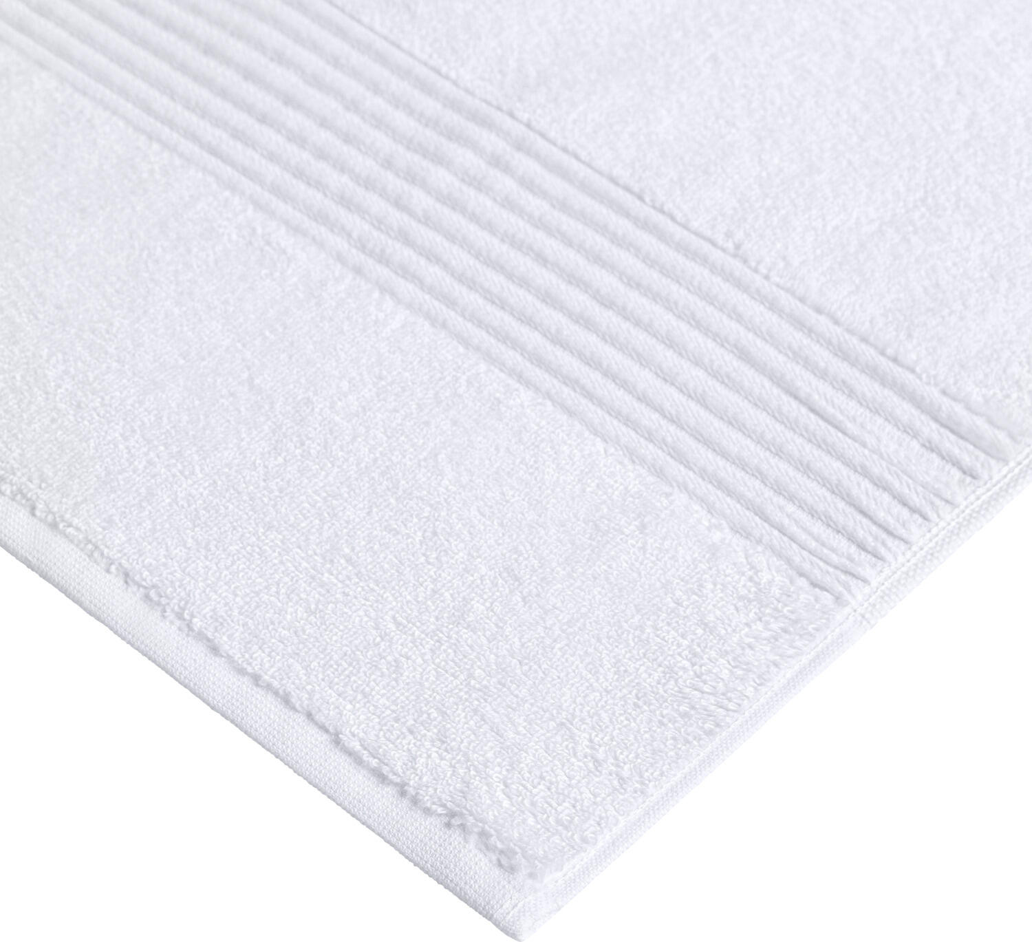 Prosop de dus LUSINI Solutions GmbH Motion, 70x140 cm, Alb, 650 g/m² Terry din Bumbac si Rayon, OEKO-TEX Standard 100, Extra Absorbant