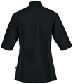Jobeline Carter Women's Short-Sleeved Chef Jacket, Polyester-Cotton Blend, Breathable Mesh Inserts, Concealed Snap Placket, OEKO-TEX Certified