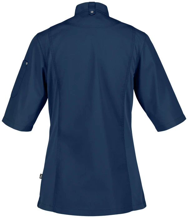 Jacket de Bucatar Jobeline Carter pentru femei, maneca scurta, 65% poliester 35% bumbac, insertii de plasa respirabile, croiala regular fit