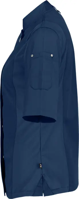 Jacket de Bucatar Jobeline Carter pentru femei, maneca scurta, 65% poliester 35% bumbac, insertii de plasa respirabile, croiala regular fit
