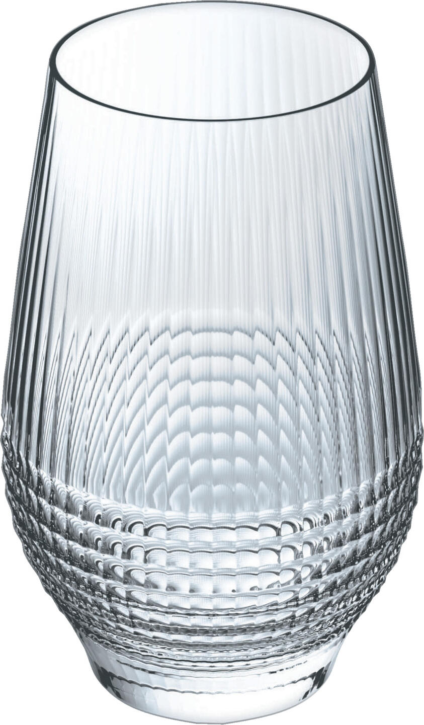 Arcoroc Arc France SAS Long drink glass Disco Longdrinkglas Disco Long drink glass Disco; 450 ml, 6.3x13 cm (ØxH); transparent; 6 piece / pack Longdrinkglas Disco; 450 ml, 6.3x13 cm (ØxH); transparent; 6 Stück / Pack The ARCOROC Disco 450 ml long drink glass has been specially designed for the stylish presentation of long drinks and non-alcoholic soft drinks. With its tall shape and generous capacity, it provides the ideal setting for classic bar drinks served with ice cubes, fruit garnishes and decorations. Whether it’s gin and lemon, vodka and lemon, rum and cola, whisky and cola, iced tea, spritzers or homemade lemonades – the Disco long drink glass ensures a professional and appealing presentation in everyday catering. The distinctive faceted design of the Disco range gives the glass a modern and high-quality look. Light reflections on the surface effectively showcase drinks and create an attractive presentation on the table, at the bar or in outdoor areas. Particularly in restaurants, hotel bars, lounges and modern hospitality concepts, the glass’s distinctive appearance contributes to a high-quality overall impression and enhances the visual presentation of your drinks. With a capacity of 450 ml, the glass offers ample space for long drinks with a generous amount of ice. The tall, slender shape complements the typical long drink presentation and is ideal for drinks topped up with soft drinks, juices or tonic water. This makes the Disco long drink glass the ideal choice for establishments wishing to serve their guests classic long drink concepts in a modern glass design. In professional service, reliability and cost-effectiveness are key. The ARCOROC Disco long drink glass impresses with its robust construction and is designed to meet the high demands of the hospitality, hotel and catering sectors. The dishwasher-safe glass quality enables efficient cleaning and supports smooth operational workflow. Specially designed for long drinks and soft drinks 450 ml capacity for drinks with ice cubes Modern faceted design of the Disco range Attractive presentation of long drinks and soft drinks Ideal for restaurants, bars, hotels and catering High stability and comfortable to hold Dishwasher-safe Das ARCOROC Disco Longdrinkglas 450 ml wurde speziell für die stilvolle Präsentation von Longdrinks und alkoholfreien Erfrischungsgetränken entwickelt. Mit seiner hohen Form und dem großzügigen Fassungsvermögen bietet es optimale Voraussetzungen für klassische Bargetränke mit Eiswürfeln, Fruchteinlagen und Dekorationen. Ob Gin Lemon, Vodka Lemon, Rum Cola, Whisky Cola, Iced Tea, Schorlen oder hausgemachte Limonaden – das Disco Longdrinkglas sorgt für eine professionelle und ansprechende Präsentation im Gastronomiealltag. Die charakteristische Facettenstruktur der Disco-Serie verleiht dem Glas eine moderne und hochwertige Optik. Lichtreflexe auf der Oberfläche setzen Getränke wirkungsvoll in Szene und schaffen eine attraktive Präsentation auf dem Tisch, an der Bar oder im Außenbereich. Gerade in Restaurants, Hotelbars, Lounges und modernen Gastronomiekonzepten trägt die außergewöhnliche Glasoptik zu einem hochwertigen Gesamteindruck bei und unterstützt die visuelle Inszenierung Ihrer Getränke. Mit 450 ml Volumen bietet das Glas ausreichend Platz für Longdrinks mit großzügigem Eisanteil. Die hohe, schlanke Form unterstützt die typische Longdrink-Präsentation und eignet sich ideal für Getränke, die mit Softdrinks, Säften oder Tonic Water aufgefüllt werden. Dadurch ist das Disco Longdrinkglas die ideale Wahl für Betriebe, die ihren Gästen klassische Longdrink-Konzepte in einem modernen Glasdesign servieren möchten. Im professionellen Service zählen Zuverlässigkeit und Wirtschaftlichkeit. Das ARCOROC Disco Longdrinkglas überzeugt durch seine robuste Verarbeitung und ist für die hohen Anforderungen in Gastronomie, Hotellerie und Catering ausgelegt. Die spülmaschinengeeignete Glasqualität ermöglicht eine effiziente Reinigung und unterstützt einen reibungslosen Betriebsablauf. Speziell für Longdrinks und Erfrischungsgetränke konzipiert 450 ml Fassungsvermögen für Getränke mit Eiswürfeln Moderne Facettenoptik der Disco-Serie Attraktive Präsentation von Longdrinks und Softdrinks Ideal für Restaurants, Bars, Hotels und Catering Hohe Standfestigkeit und angenehme Handhabung Spülmaschinengeeignet