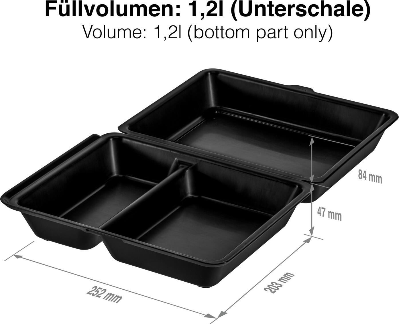 elasto Yari Reusable Rectangular Burger Box Set of 25 Pieces, 1200ml BPA-free Polypropylene Food Container, 20.3 x 25.2 x 8.4 cm, Microwave and Dishwasher Safe, Made in Germany